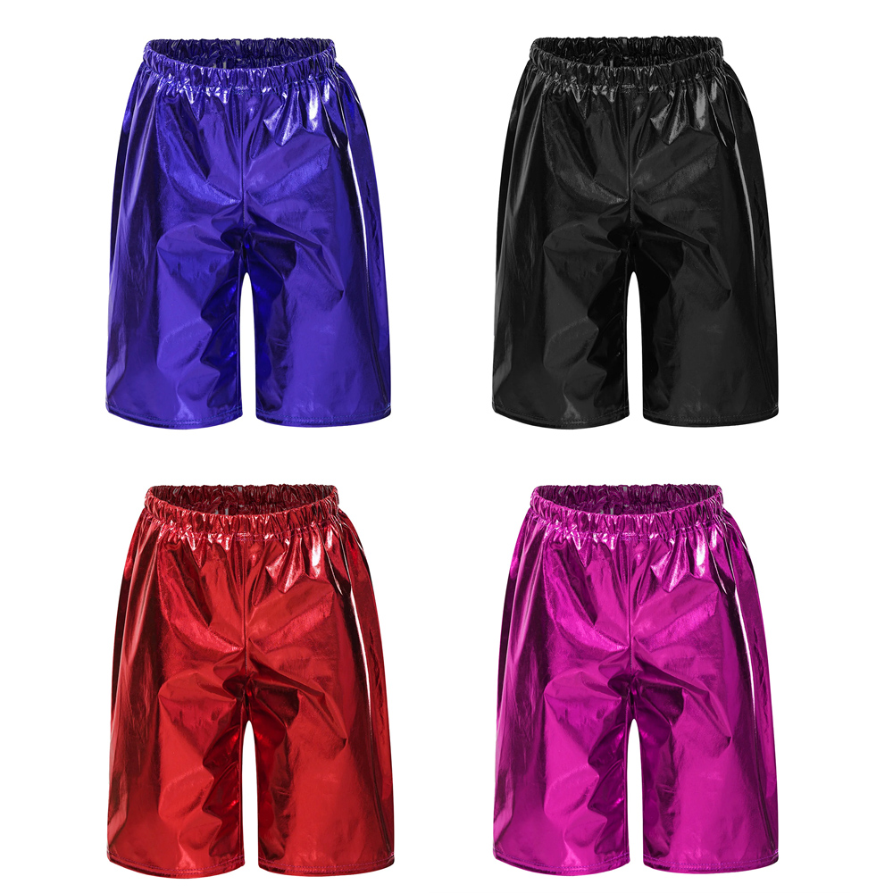 Boyshort Underwear - กางเกงขาสั้นเด็กผู้ชาย/เด็กผู้หญิง ผ้าเมทัลลิก สำหรับเต้นยิมนาสติก แจ๊ส ฮิปฮอป ชุดเต้นสตรีท