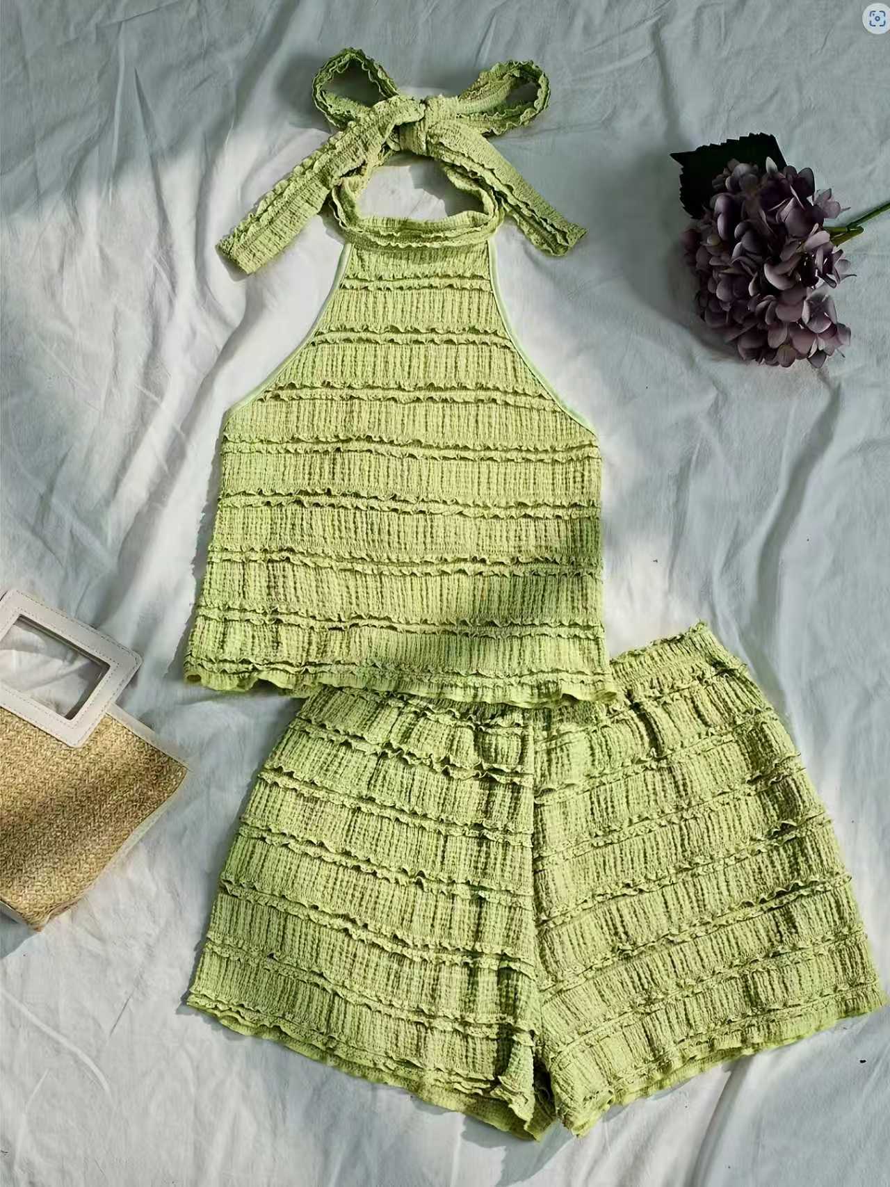ชุดเสื้อสายเดี่ยวและกางเกงขาสั - Cami Top Lace บทวิจารณ์และราคา